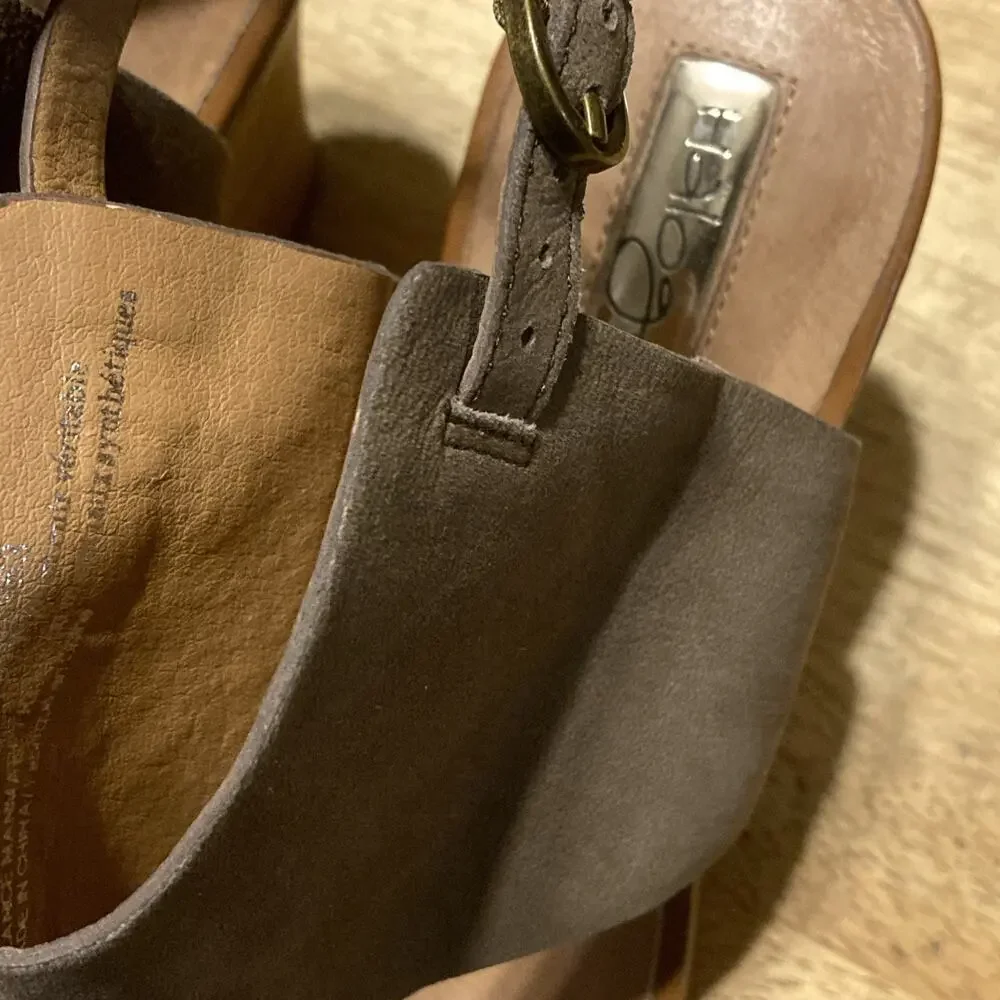 Halogen Espadrille Wedge Sandals, Women’s‎ Brown Suede Size 8.5